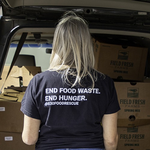 Food establishments donate their extra food so they don't throw it away.