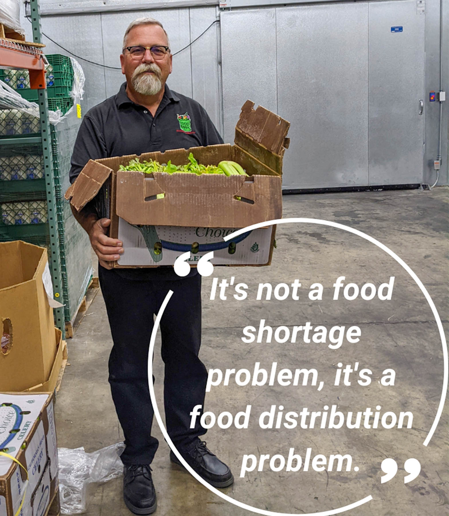 'It's not a food shortage problem it's a food distribution problem.'